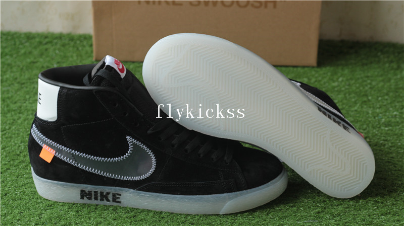 Off White Nike Blazer Mid Black